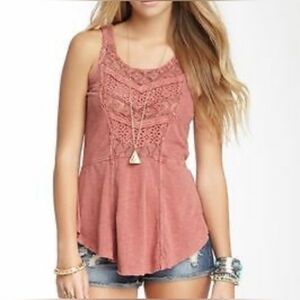 Free People Day Tripper Tank in Mauve Size Small | EUC Like New